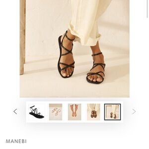 Leather strappy sandals